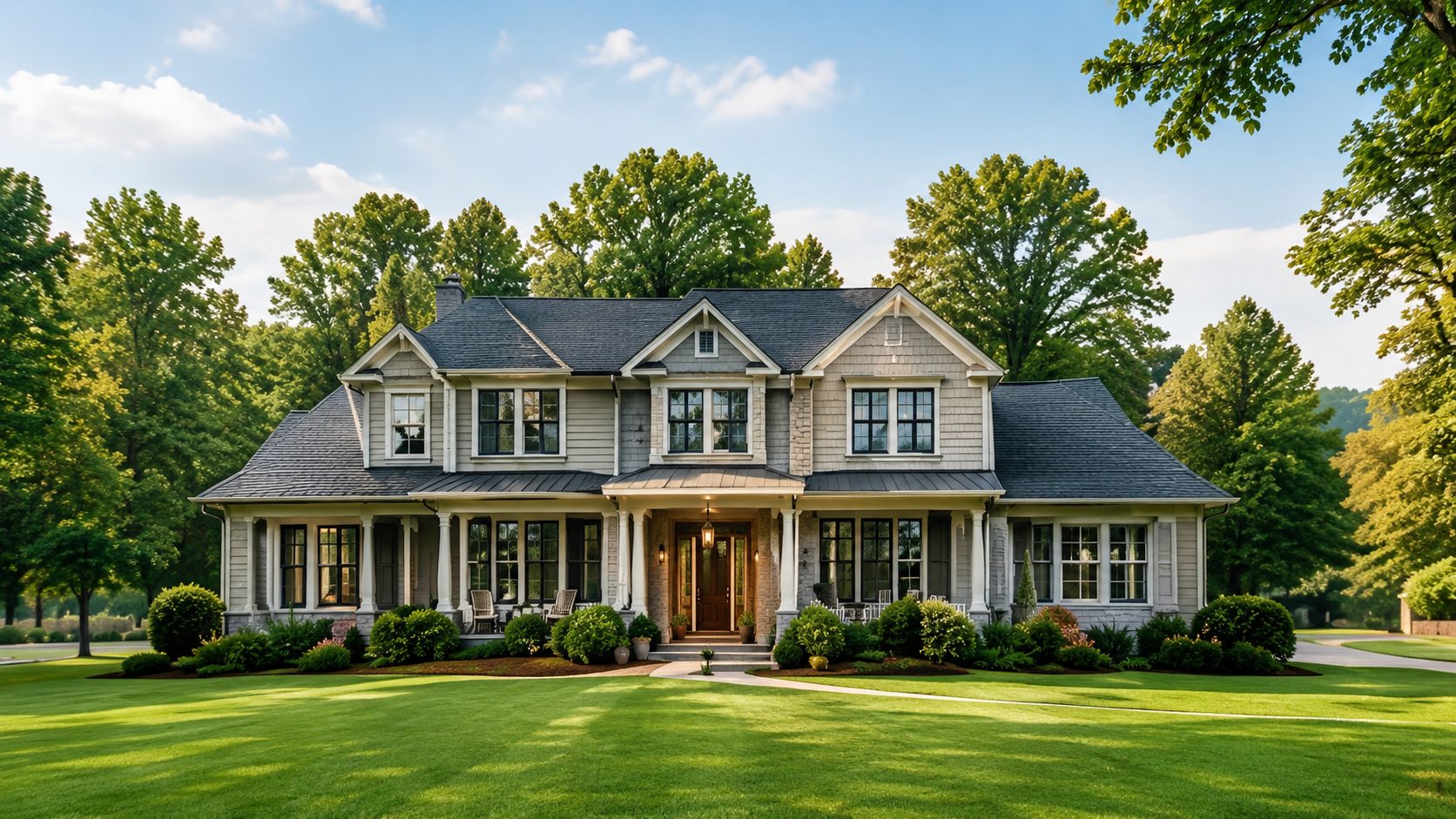 Traditional East Tennessee home exterior representing new listings for buyers