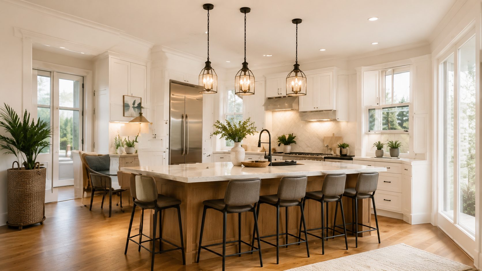 Bright kitchen interior representing open houses for East Tennessee home buyers