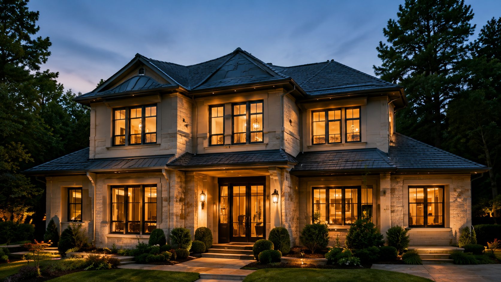 Elegant East Tennessee home exterior representing Wallace Real Estate exclusive listings