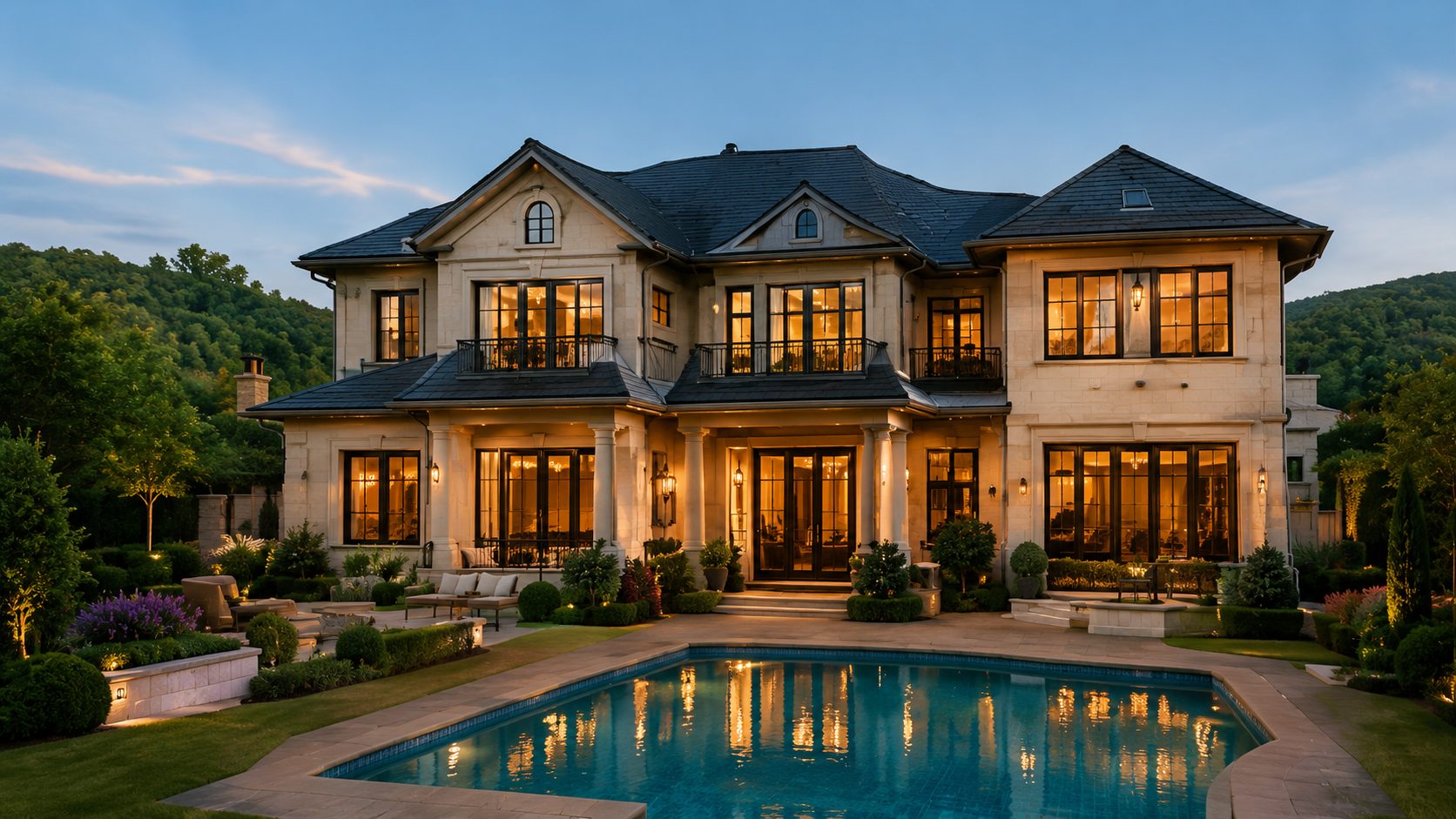 Luxury East Tennessee home with pool representing high-end property searches