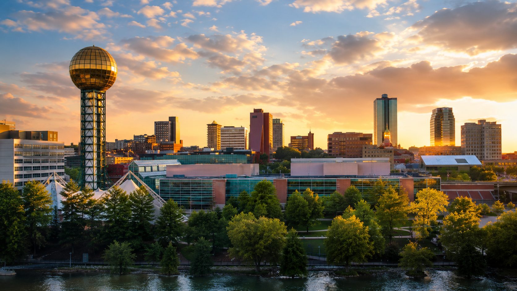 Knoxville Tennessee skyline for relocation services