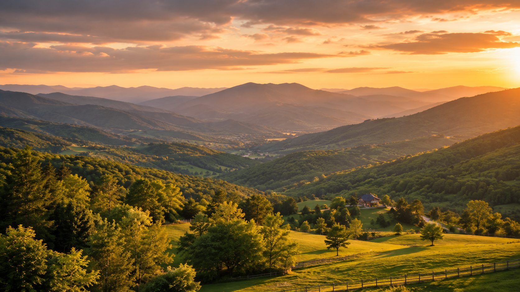 Maryville and Blount County mountain views in East Tennessee