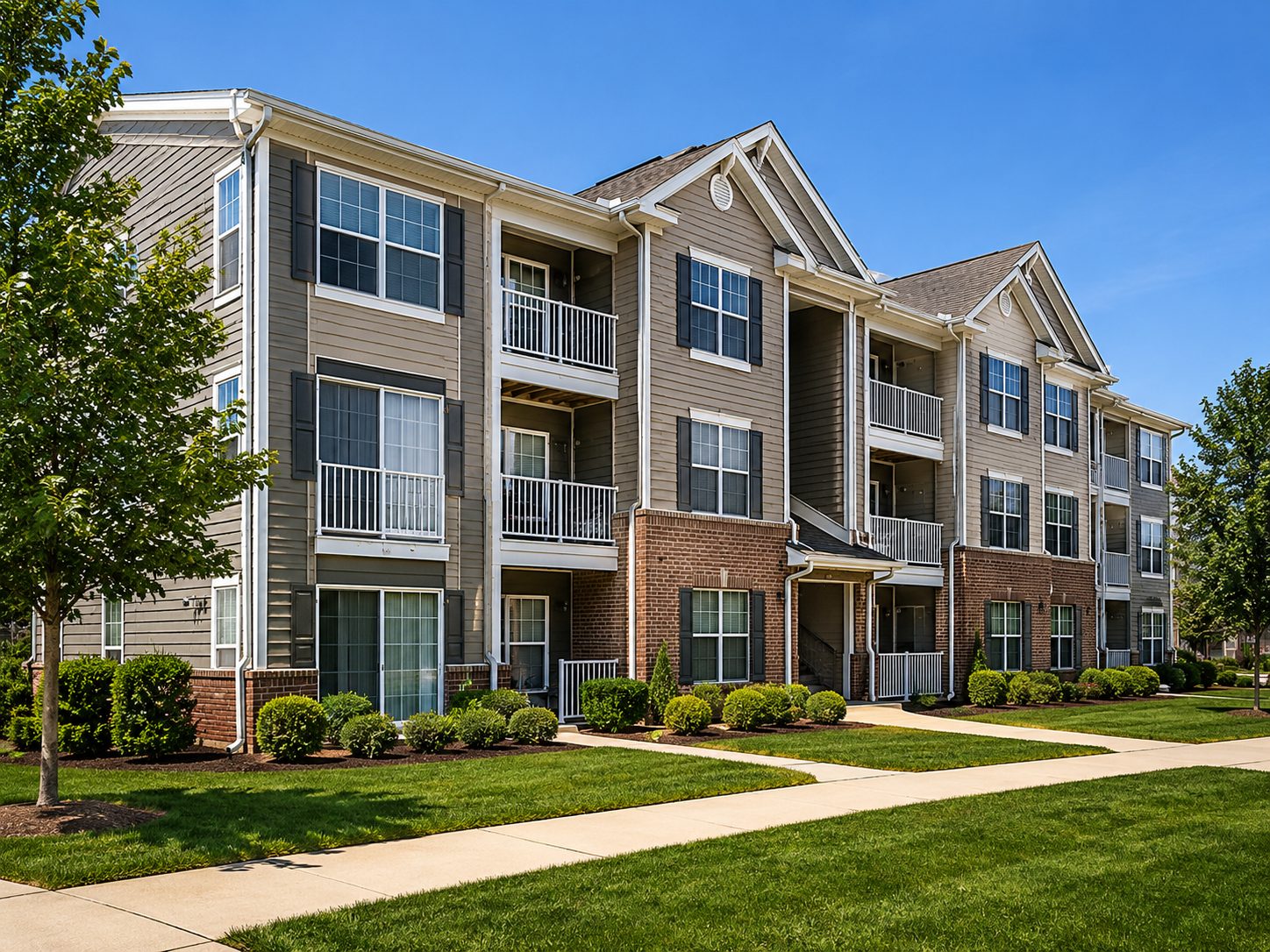 Apartment community representing property management services in East Tennessee