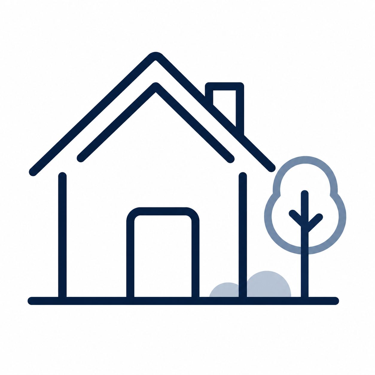 New construction home icon for Knoxville and East Tennessee real estate services