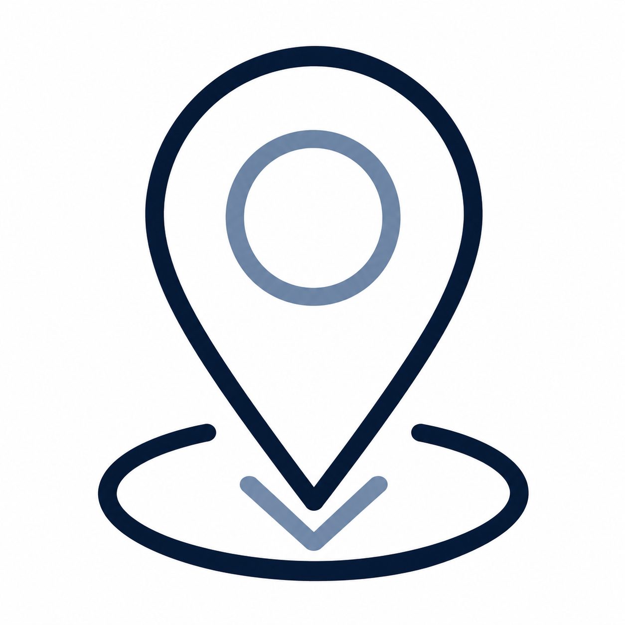 Location icon representing new construction communities in Knoxville and East Tennessee