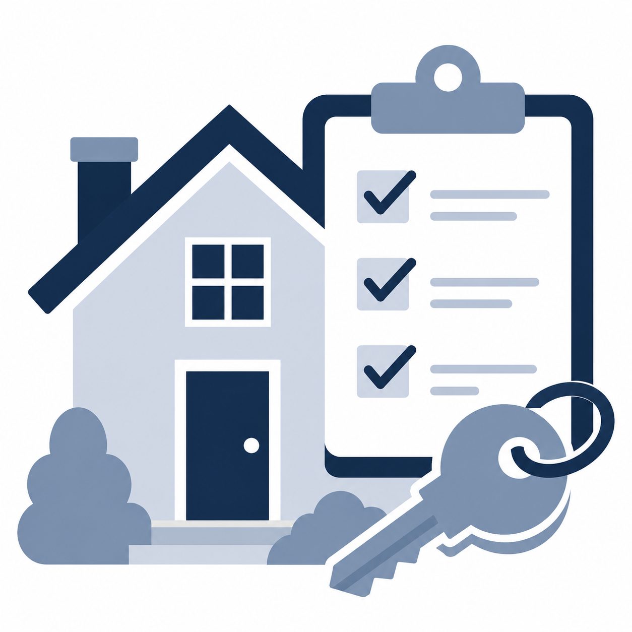 Icon representing a buyer agent reviewing closing details before settlement
