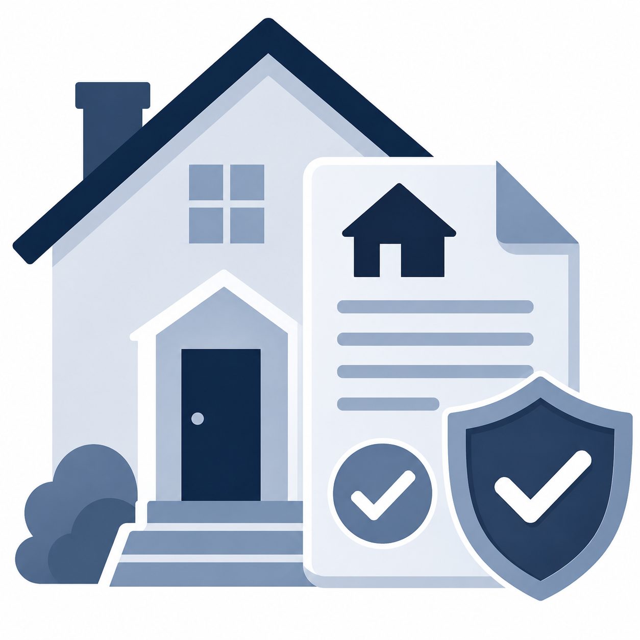 Home condition review icon representing inspection items, repair concerns, and seller negotiations