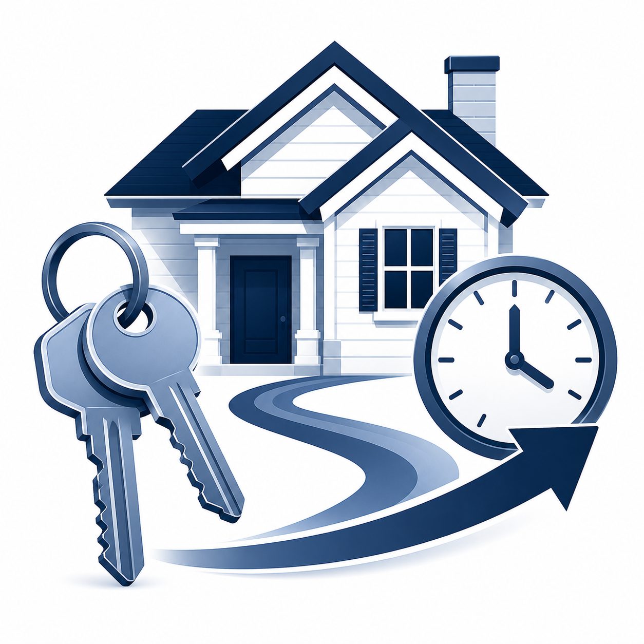 Possession timing icon for home sale move-out planning