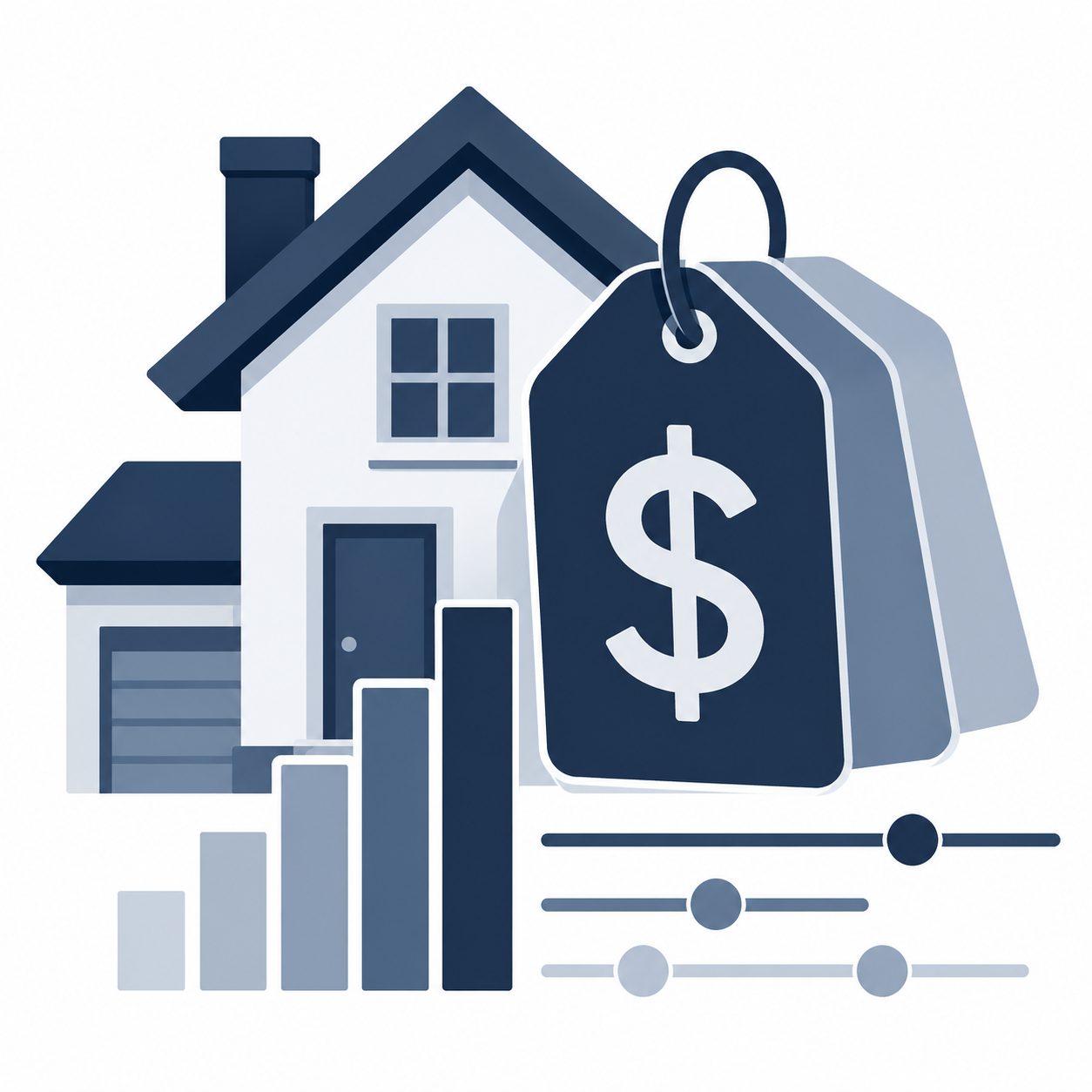 Icon showing home selling finances, pricing strategy, and seller planning in East Tennessee