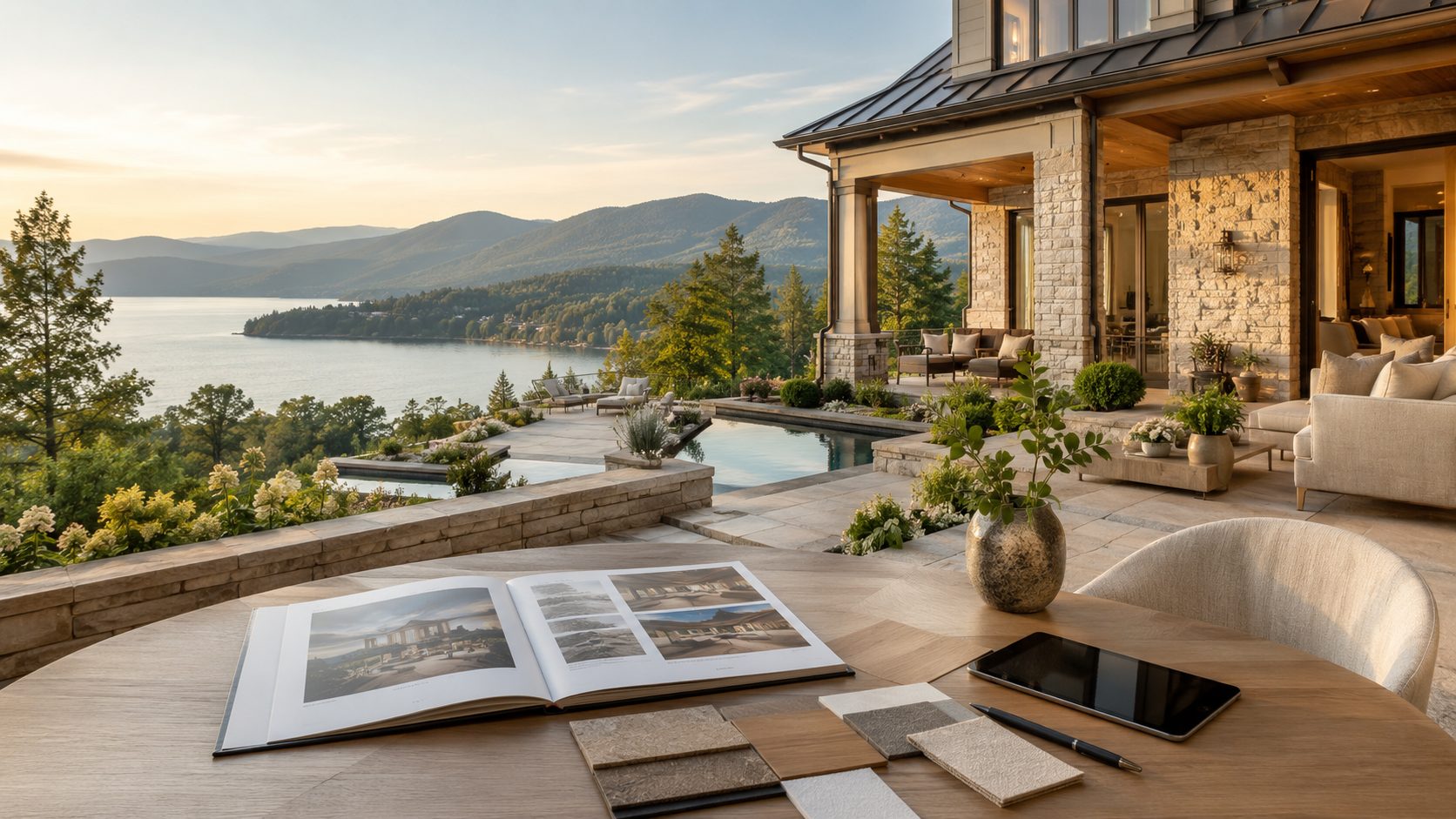 Luxury East Tennessee home with lake and mountain views representing property positioning strategy