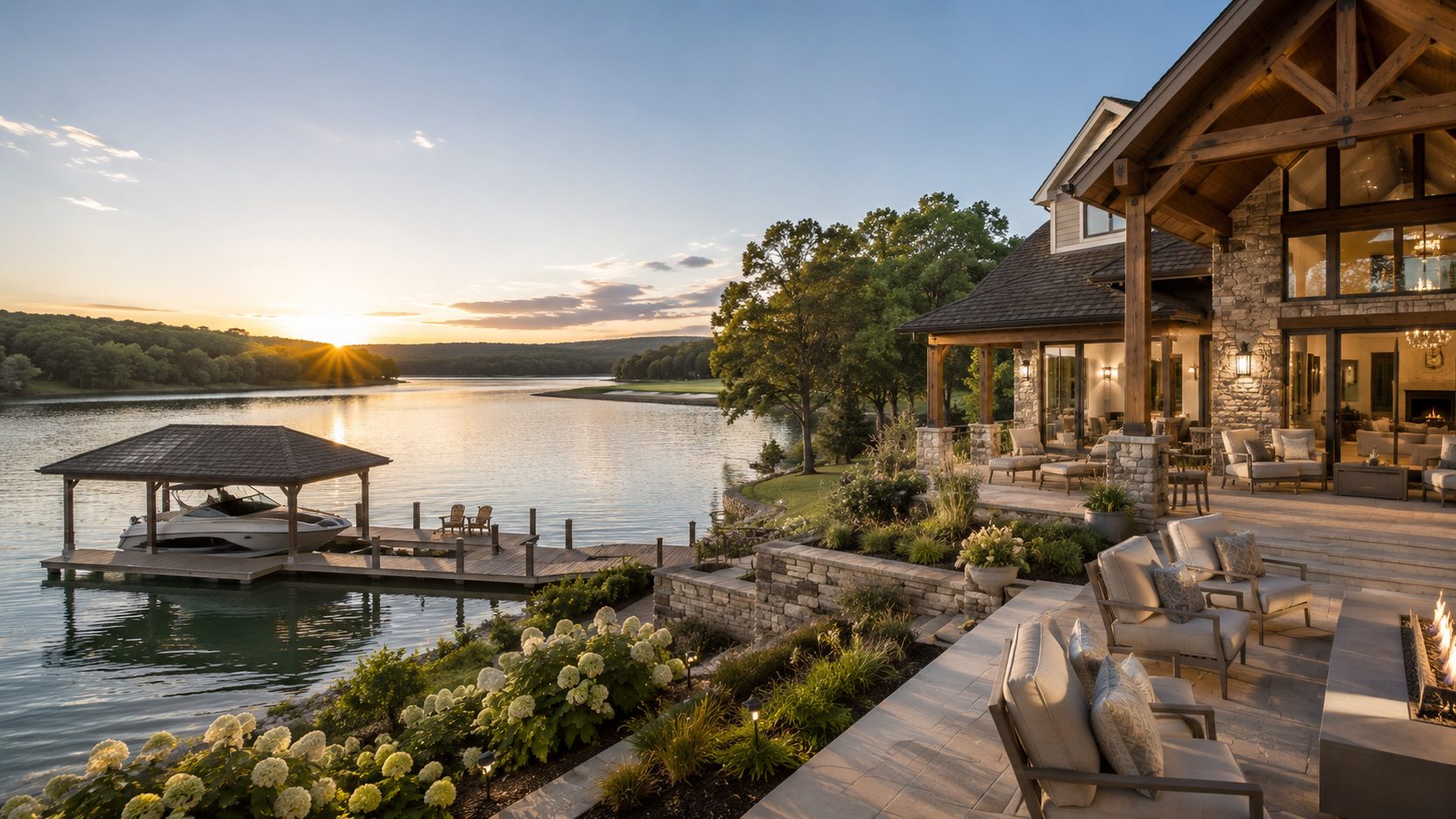 Norris Lake luxury retreat with dock access, boating lifestyle, privacy, and waterfront views