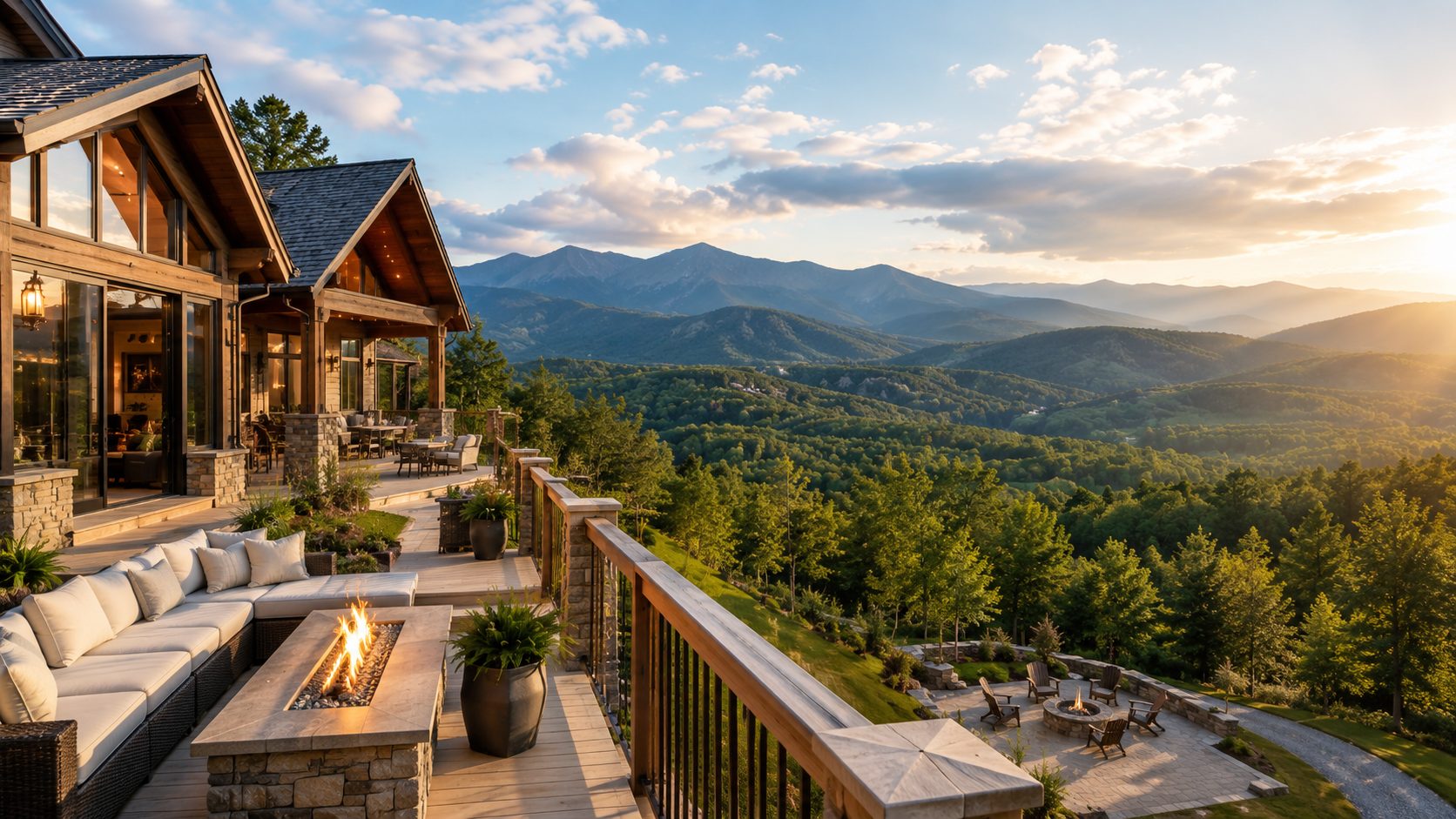 Smoky Mountain luxury home near Sevierville Gatlinburg and Townsend with mountain views, outdoor living, and retreat setting