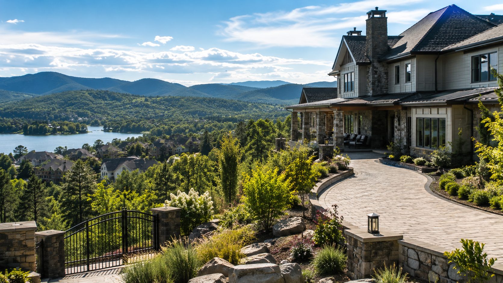 East Tennessee luxury home with lake and mountain views supporting informed buyer guidance