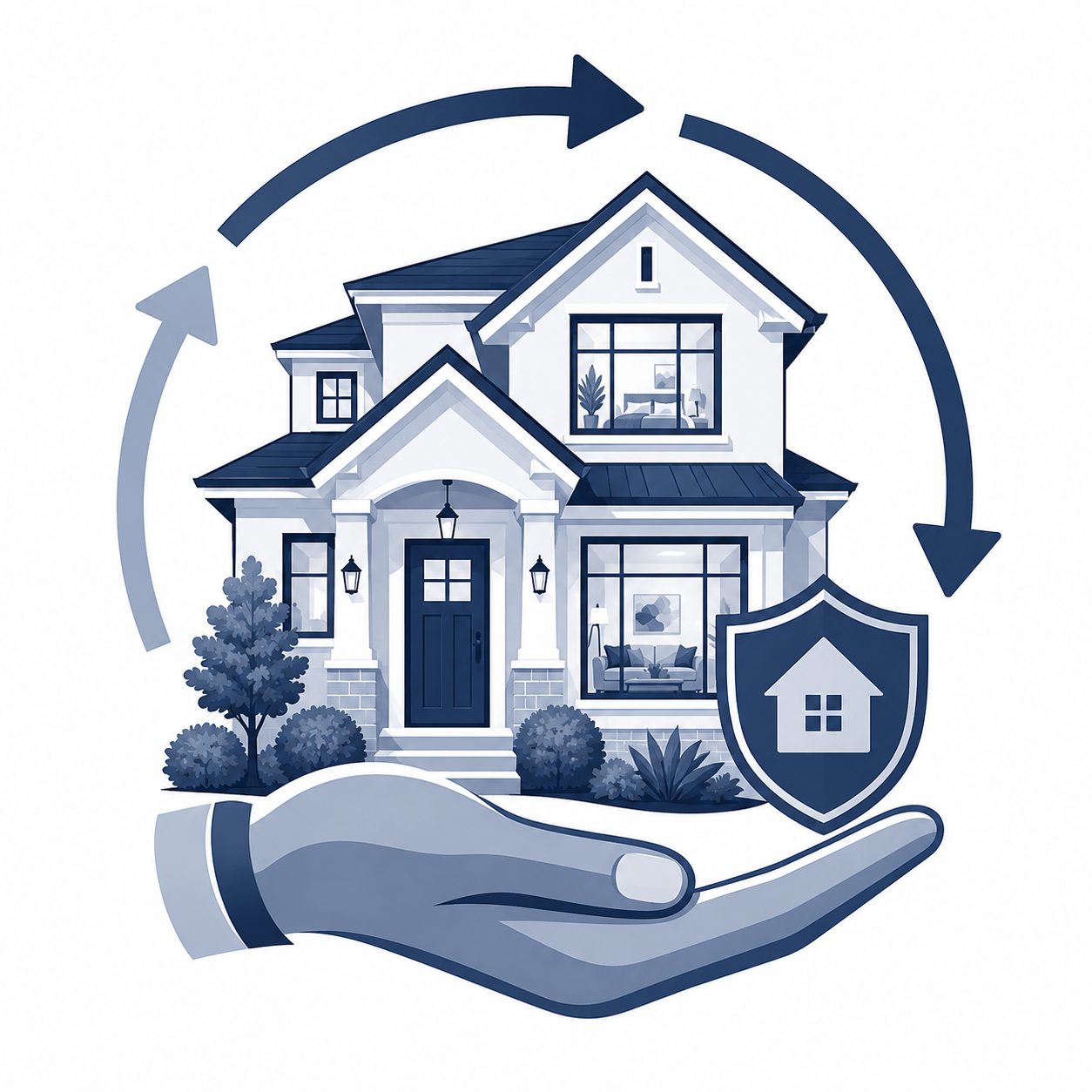 Stay supported locally icon showing ongoing East Tennessee real estate support before, during, and after a move.