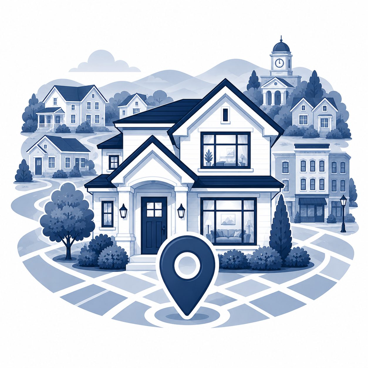 Local market focus icon showing East Tennessee real estate guidance, community insight, and neighborhood knowledge.
