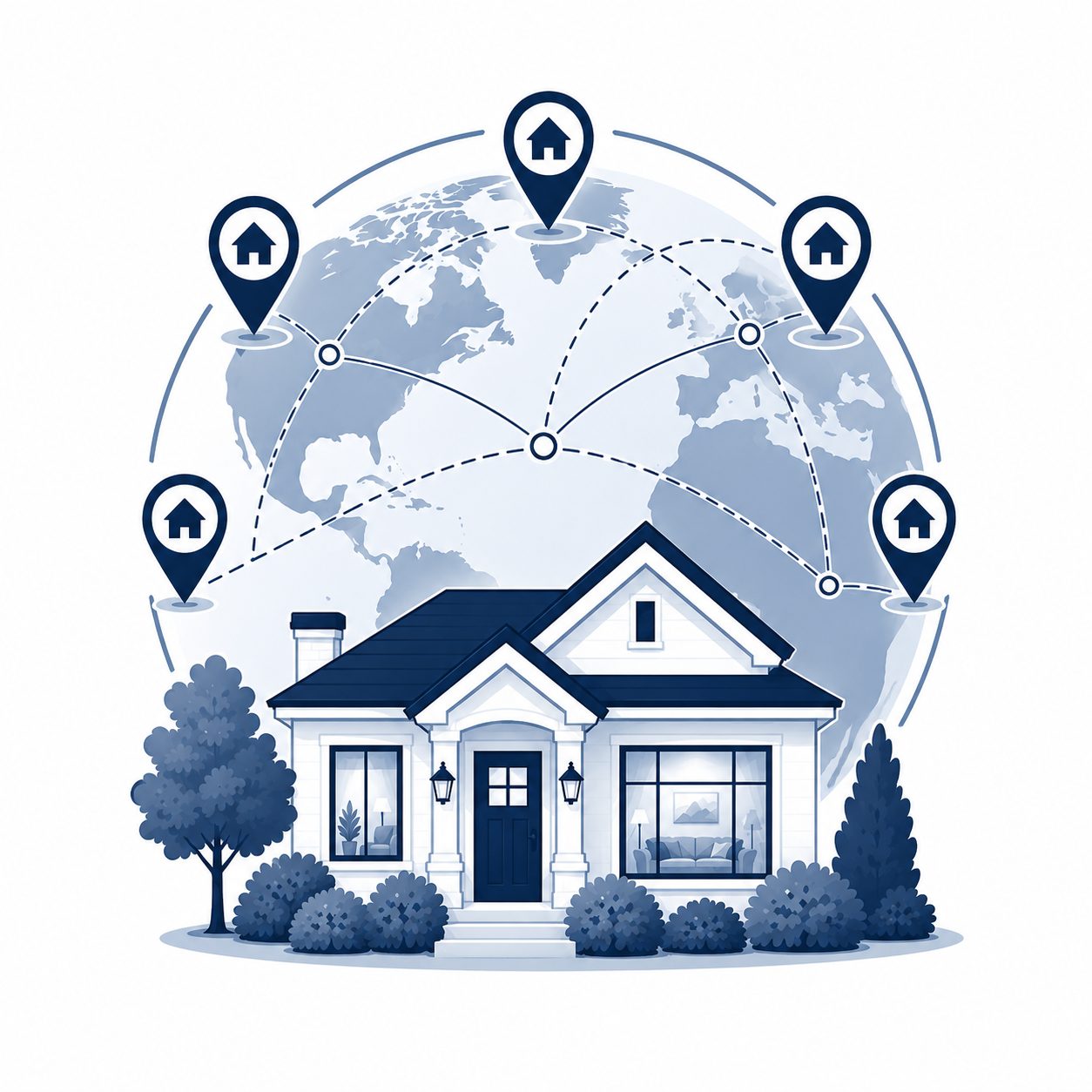 Broader real estate access icon showing trusted referral relationships and real estate connections beyond East Tennessee.