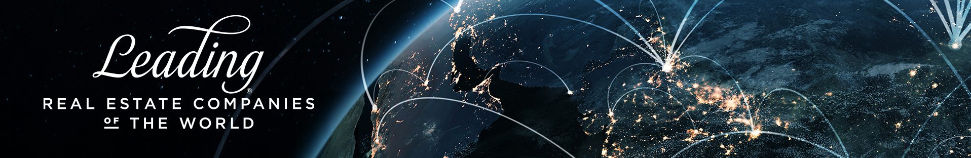 Leading Real Estate Companies of the World logo on a global network image for Wallace Real Estate