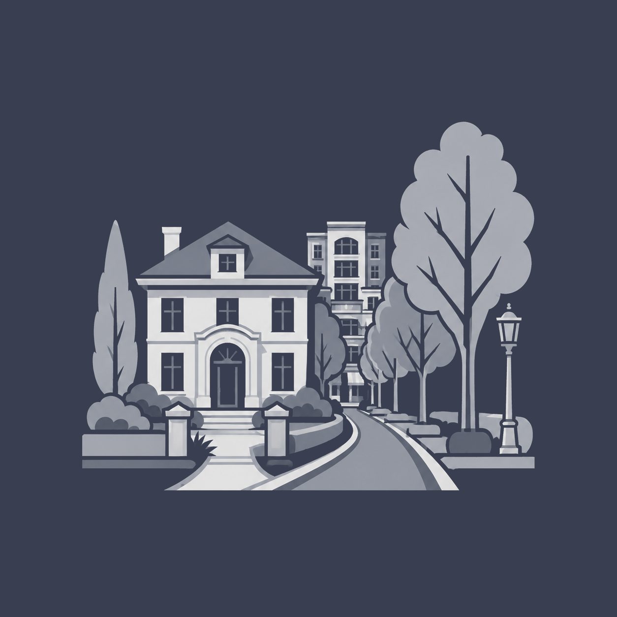 Established West Knoxville luxury home on a mature tree-lined residential street