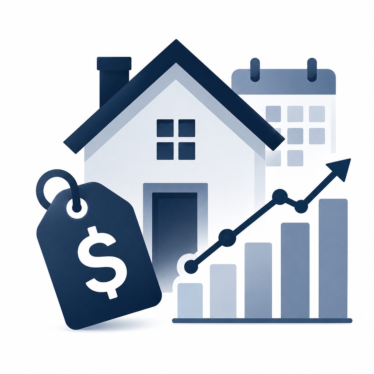 Market guidance icon showing local pricing, inventory trends, and East Tennessee home buying expectations.