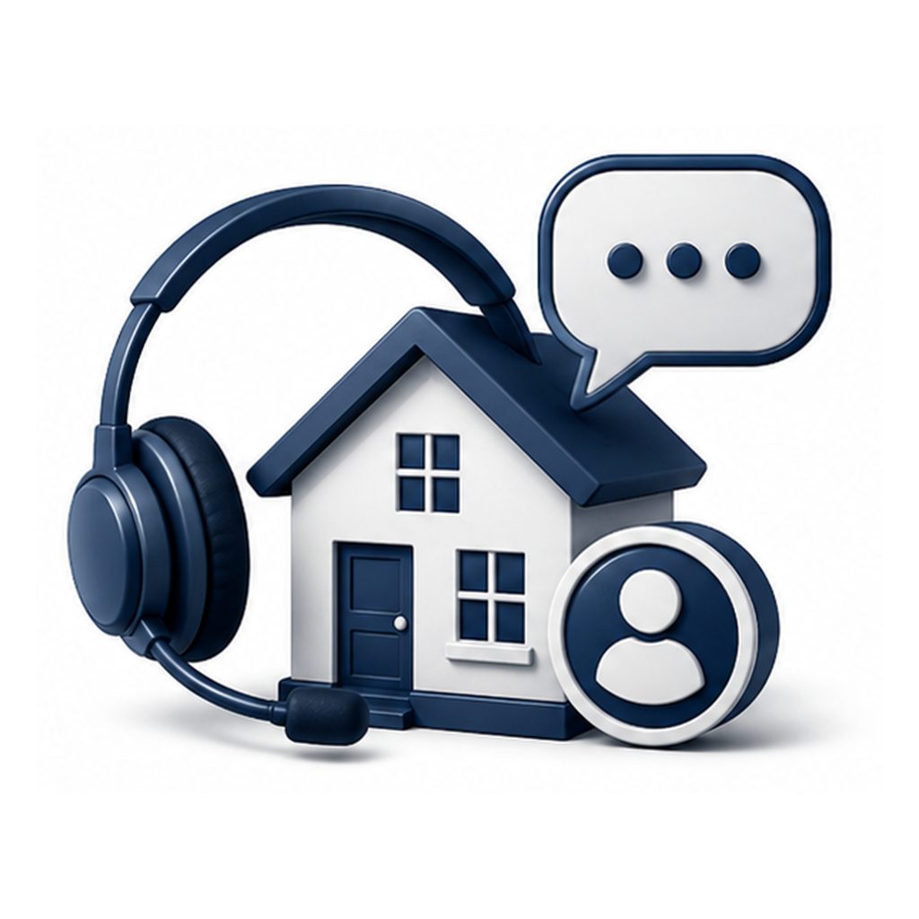 Trusted local support icon showing military family real estate guidance, home support, and coordinated local assistance.
